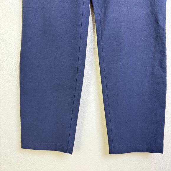 Eileen Fisher Pants Womens Small Blue Pull On Stretch Career Viscose Crop 26.5 - Picture 7 of 8